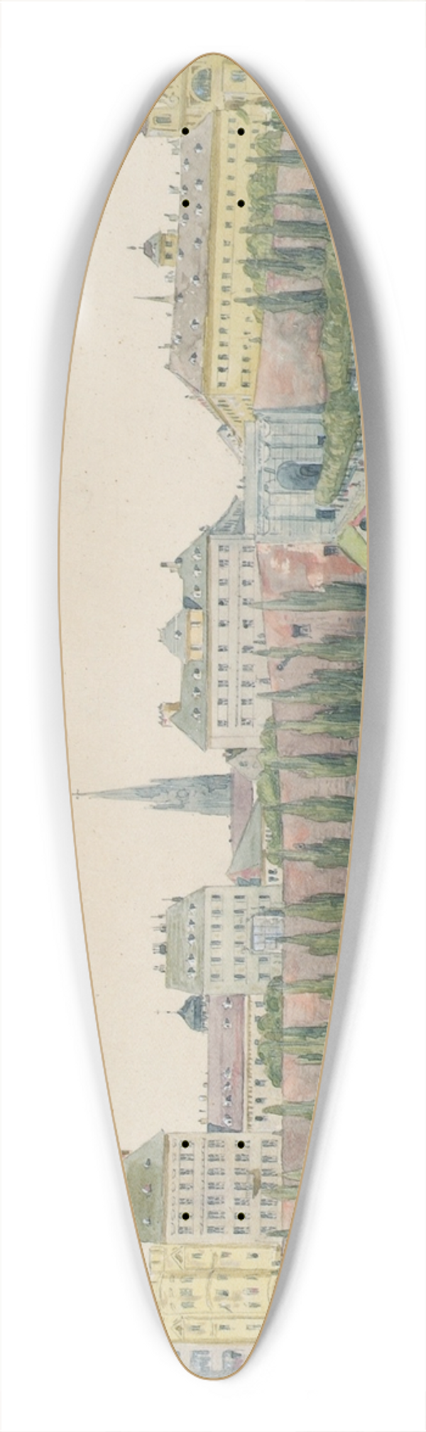 Emil Htter - Die Stubenbastei und das Stubentor in Wien 39.3 inch art pintail longboard deck