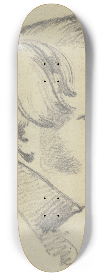 Carl Hoff - Bildnis Schmidt im Profil nach rechts 8.25 inch art skate deck