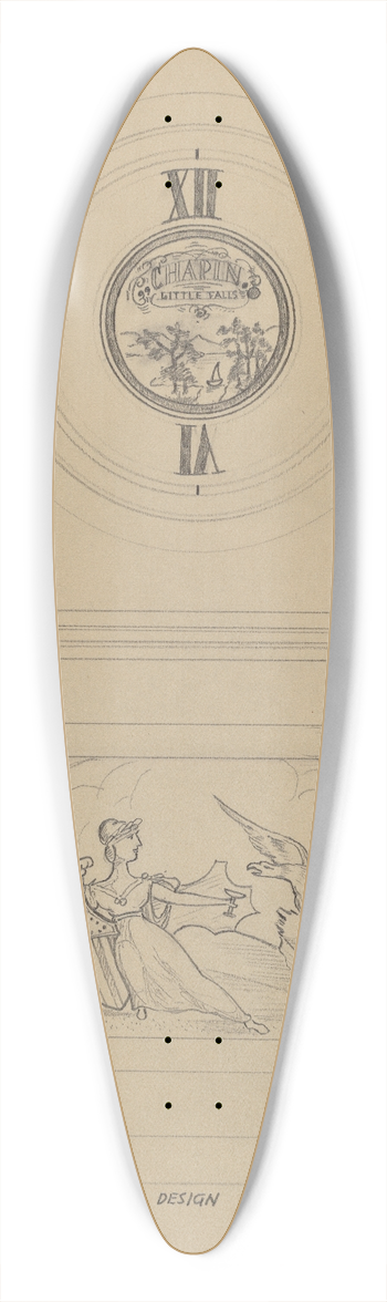Emilio Zito - Banjo Clock 39.3 inch art pintail longboard deck