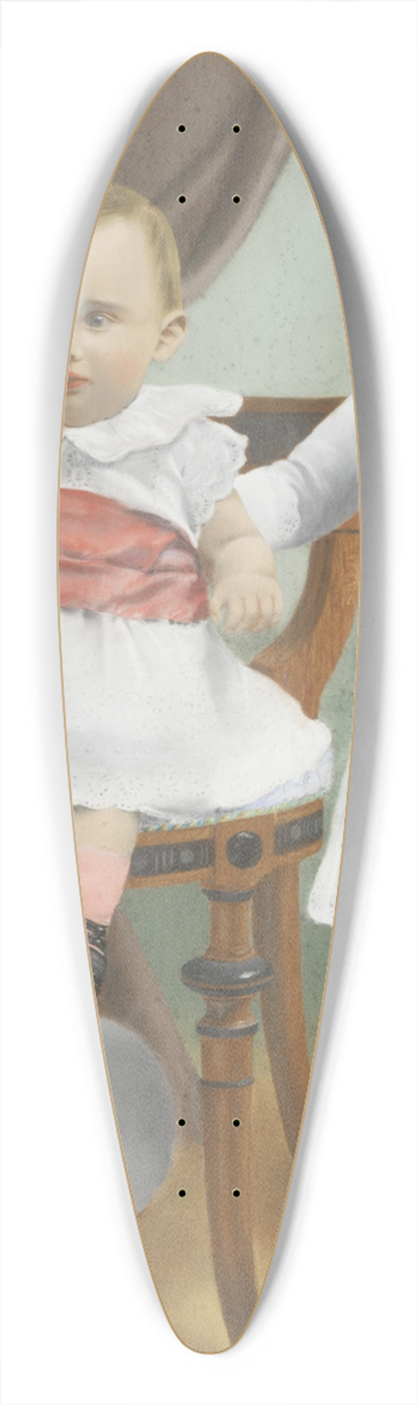 Emil sterman - Fritz and Hans von Rosen 39.3 inch art pintail longboard deck