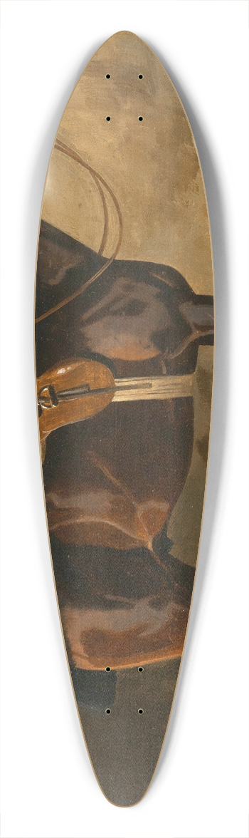 Emil Volkers - A Bay Horse in a Stable 39.3 inch art pintail longboard deck