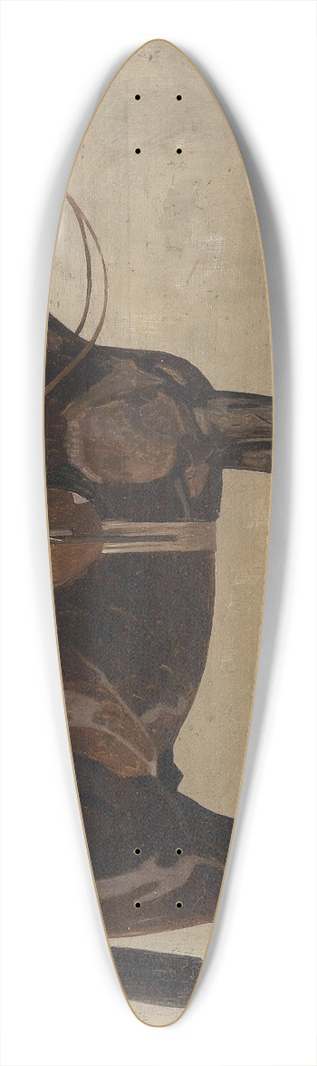 Emil Volkers - Brauner im Stall 39.3 inch art pintail longboard deck