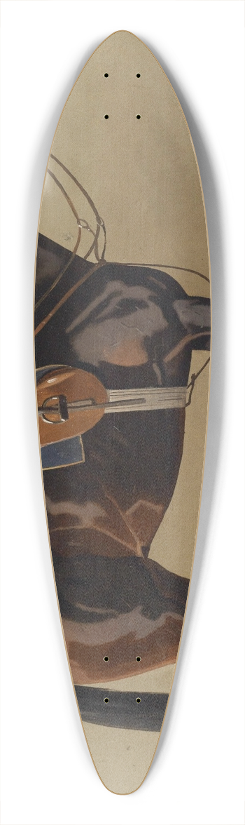 Emil Volkers - Gesatteltes Sportpferd 39.3 inch art pintail longboard deck