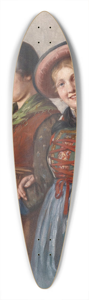 Emma Mller von Seehof - Zwei Dirndln 39.3 inch art pintail longboard deck