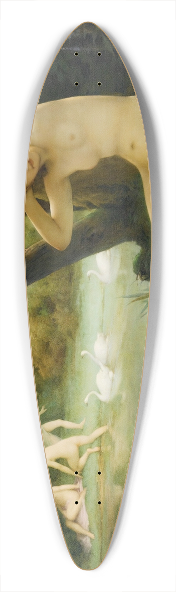 Emmanuel Benner - Leda Et Le Cygne 39.3 inch art pintail longboard deck