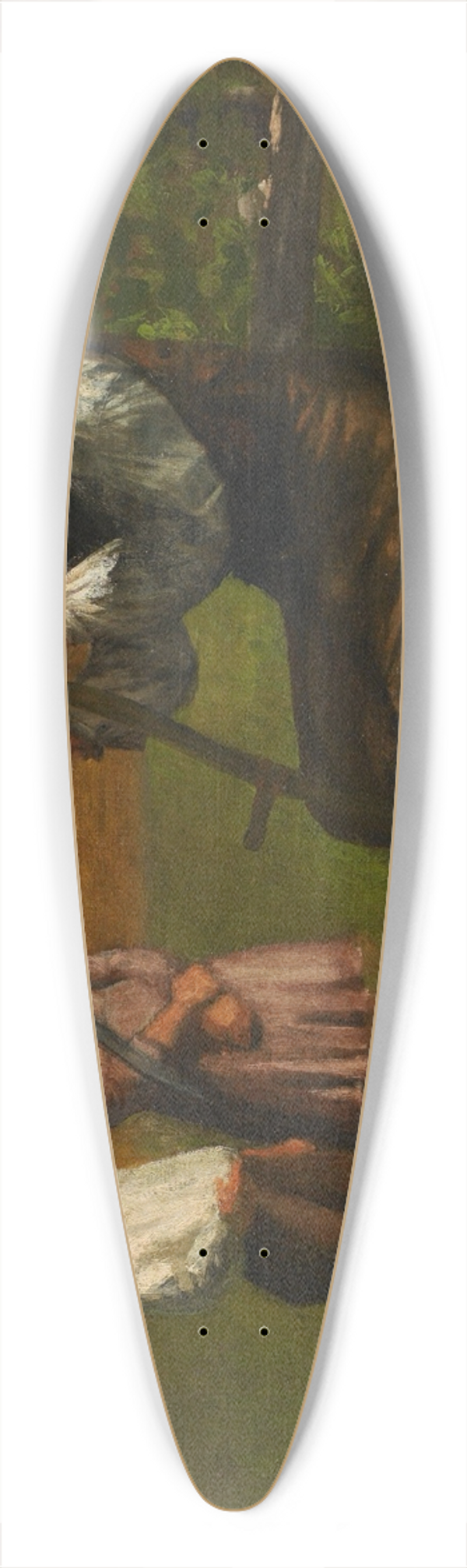 Enoch Wood Perry Jr. - Sharpening the Scythe 39.3 inch art pintail longboard deck