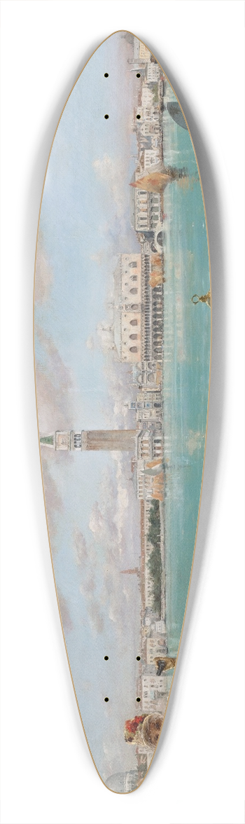 Enrique Serra Auqu - An observer on the Venetian Lagoon 39.3 inch art pintail longboard deck