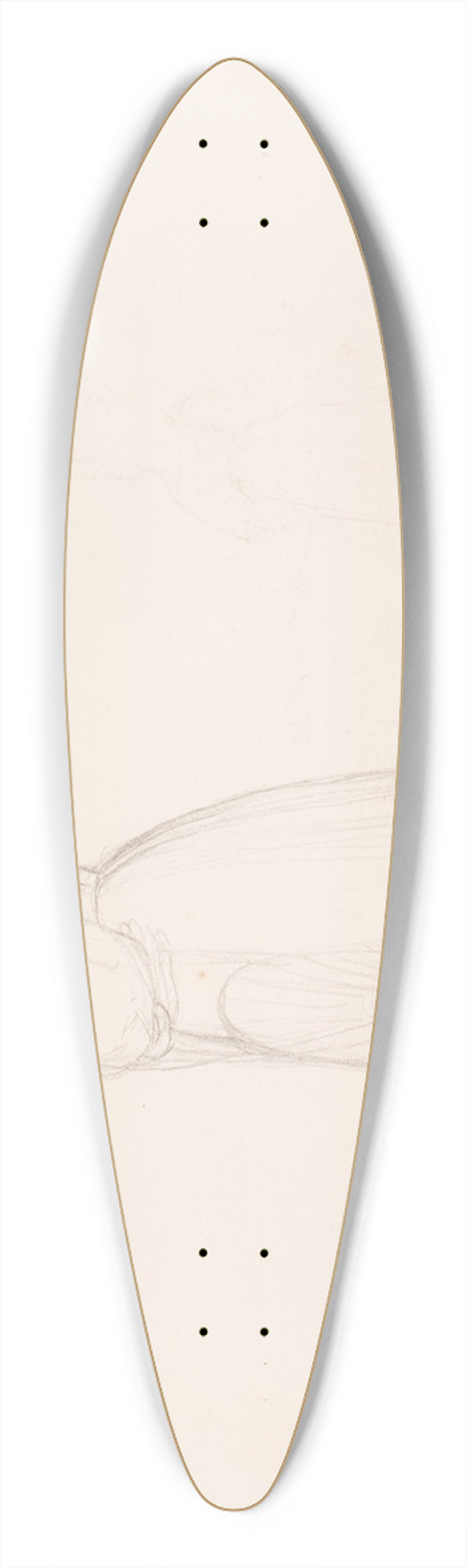 Erasmus Von Engert - Sketchbook drawings pl9 39.3 inch art pintail longboard deck