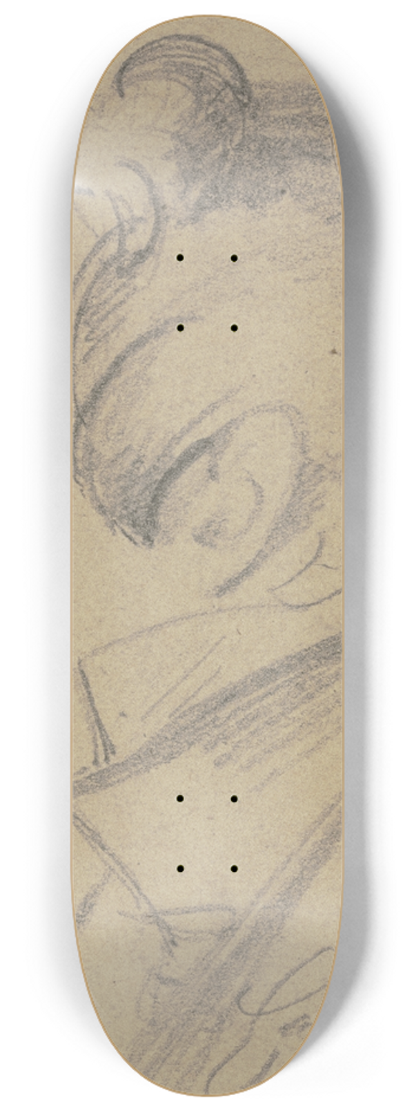 Carl Hoff - Portrait of Lders 8.25 inch art skate deck