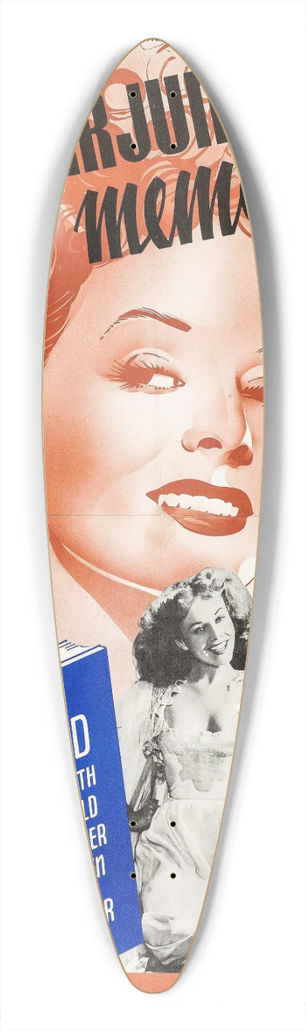 Eric Rohman - Diary of a Chambermaid 39.3 inch art pintail longboard deck