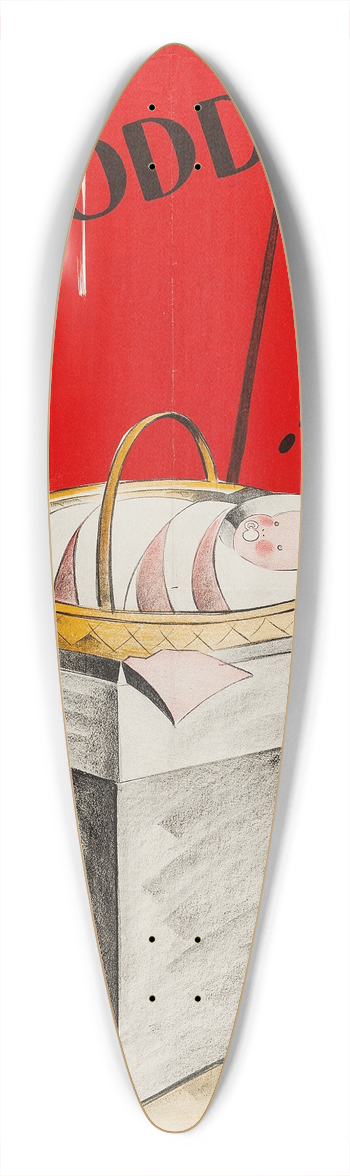 Eric Rohman - Give Me Life; The Tears of the Unborn 39.3 inch art pintail longboard deck