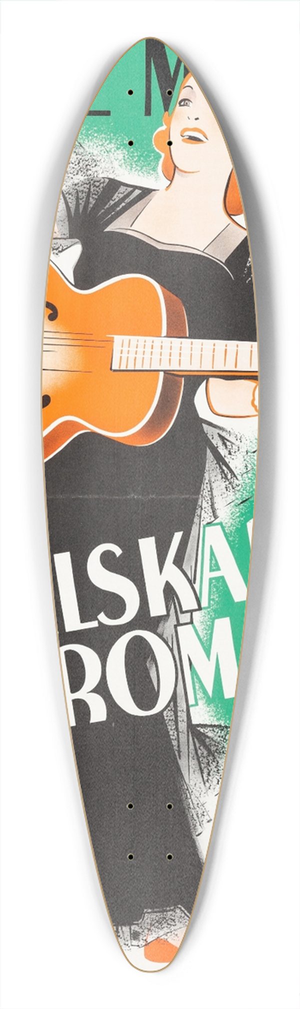 Eric Rohman - Ill Take Romance 39.3 inch art pintail longboard deck