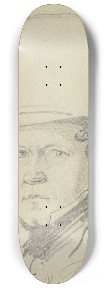 Carl Hoff - Portrait of Rssing 8.25 inch art skate deck
