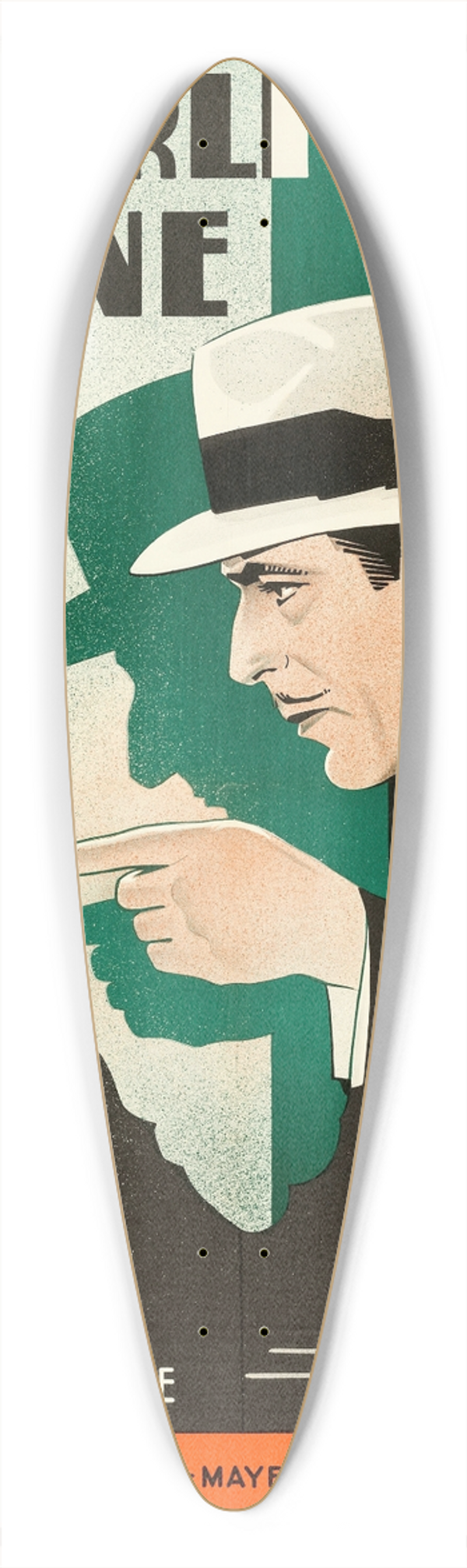Eric Rohman - Penthouse 39.3 inch art pintail longboard deck