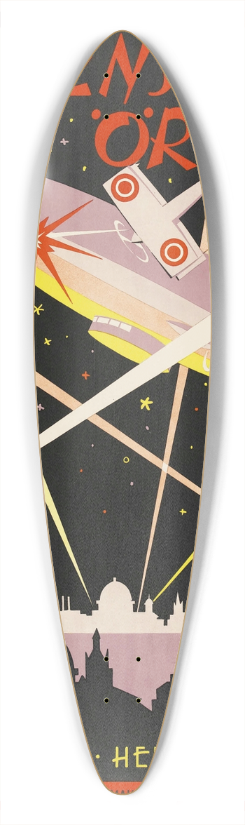 Eric Rohman - Sky Hawk 39.3 inch art pintail longboard deck