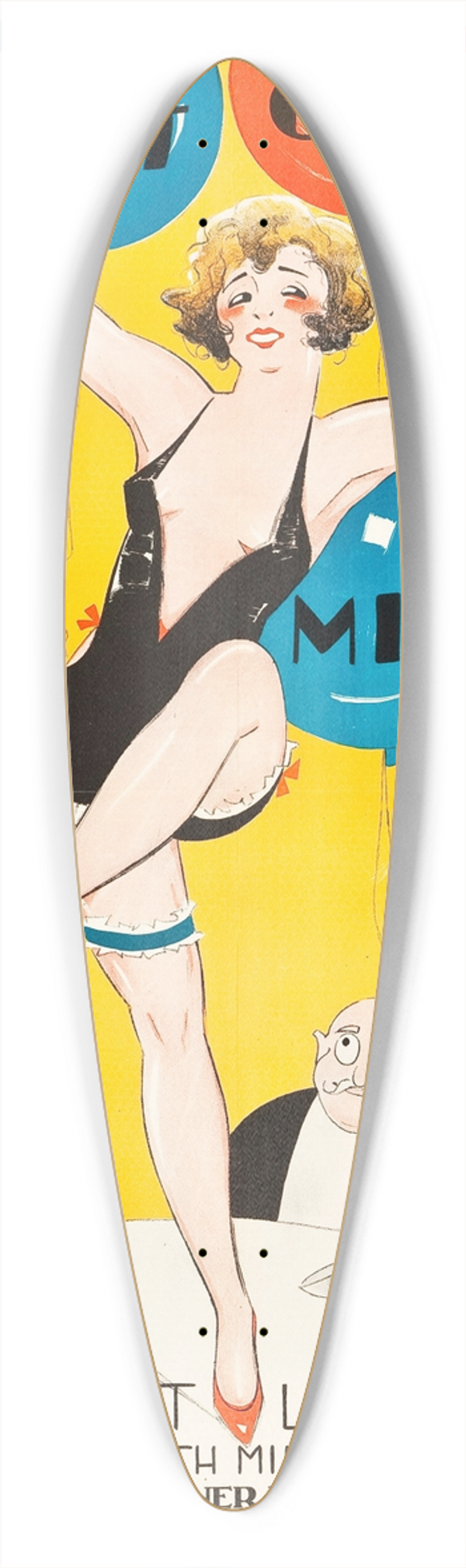 Eric Rohman - So This is Paris 39.3 inch art pintail longboard deck