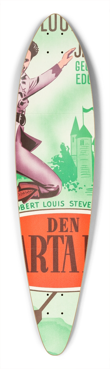 Eric Rohman - The Black Arrow 39.3 inch art pintail longboard deck