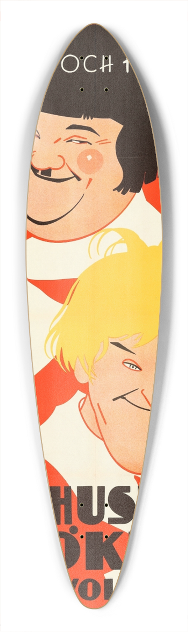 Eric Rohman - The Devils Brother 39.3 inch art pintail longboard deck