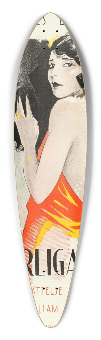 Eric Rohman - The Worlds Applause 39.3 inch art pintail longboard deck