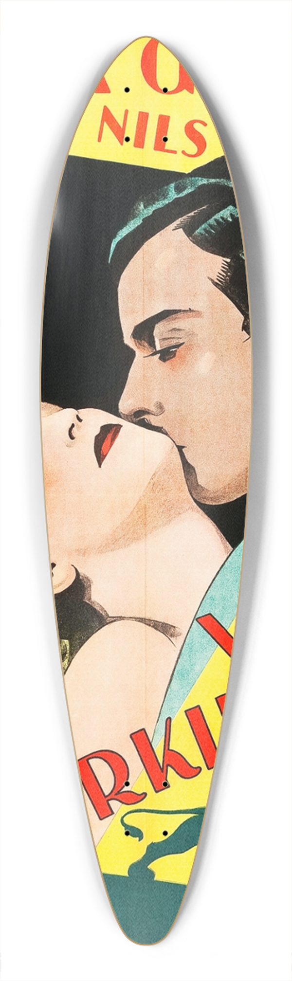 Eric Rohman - Wild Orchids 39.3 inch art pintail longboard deck