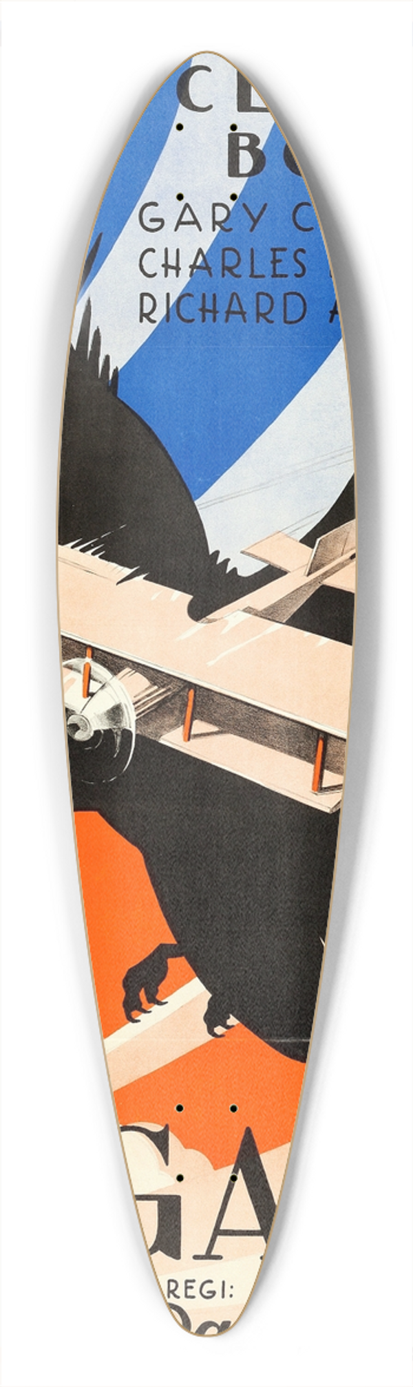 Eric Rohman - Wings 39.3 inch art pintail longboard deck