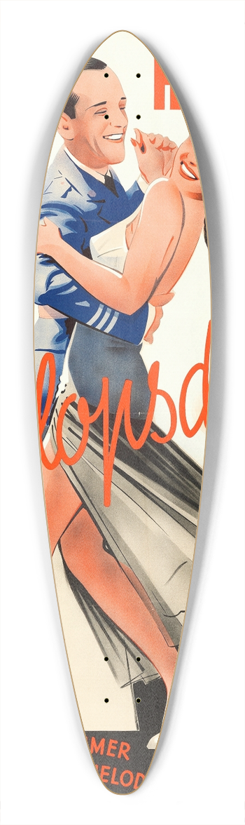 Eric Rohman - Youll Never Get Rich 39.3 inch art pintail longboard deck