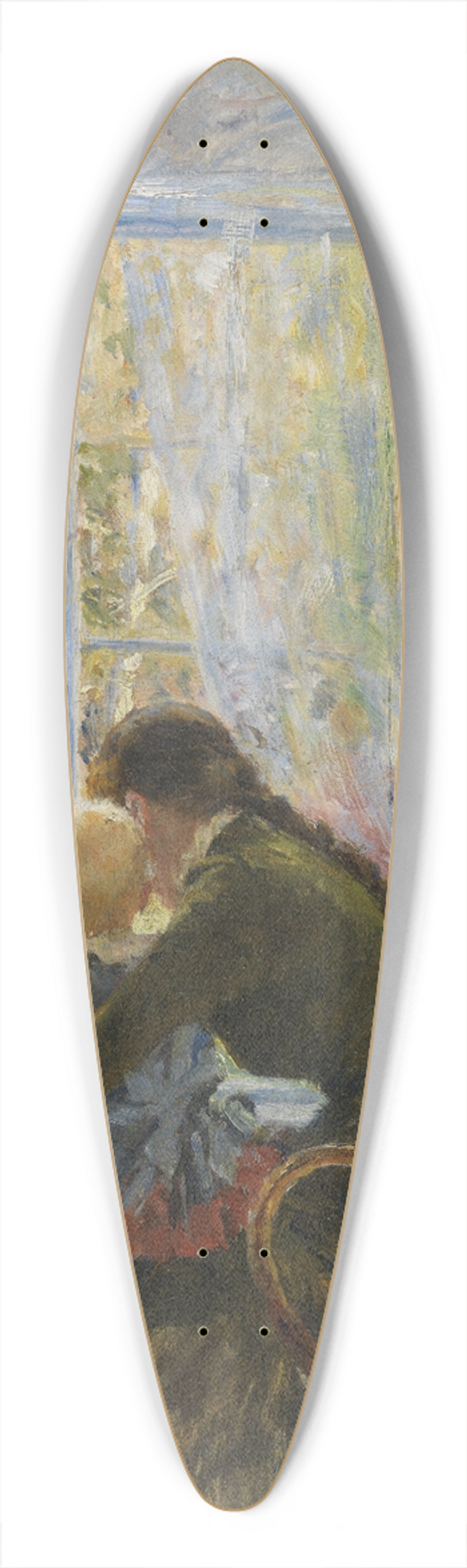 Erik Werenskiold - Du og Bb 39.3 inch art pintail longboard deck