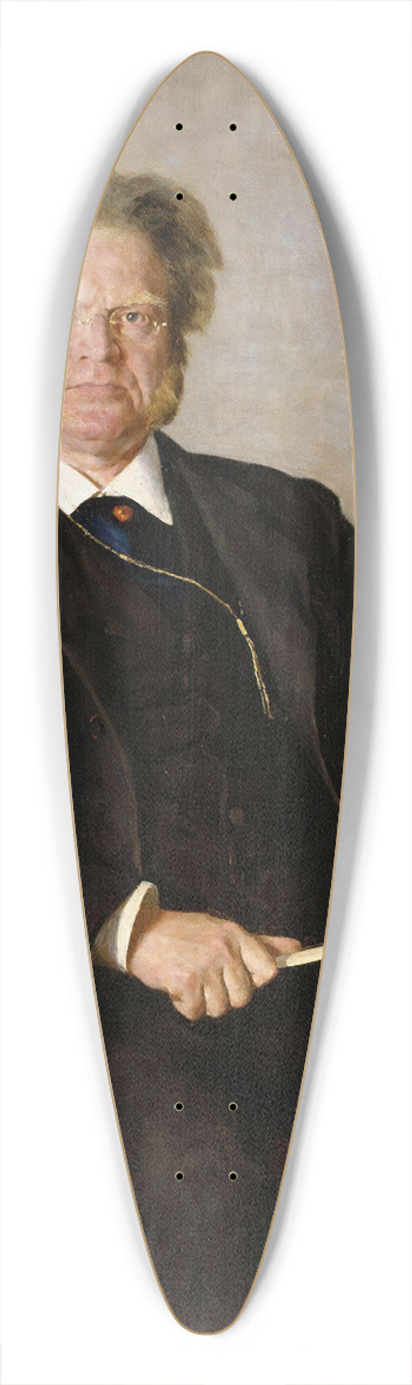 Erik Werenskiold - Portrait of the Poet Bjrnstjerne Bjrnson 39.3 inch art pintail longboard deck