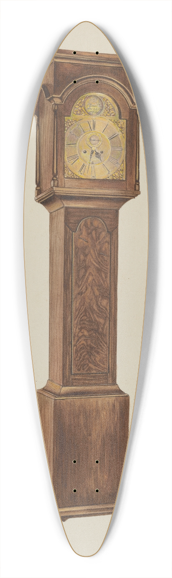 Ernest A. Towers, Jr. - Grandfather Clock 39.3 inch art pintail longboard deck