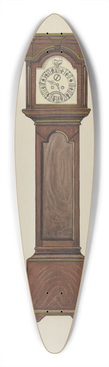 Ernest A. Towers, Jr. - Grandfather Clock 39.3 inch art pintail longboard deck