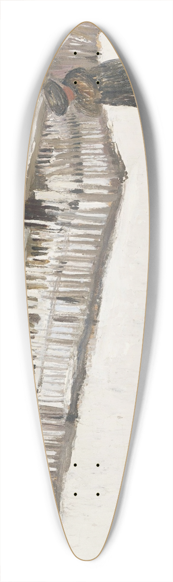 Ernest Biler - Paysage Dhiver Devant Un Mazot 39.3 inch art pintail longboard deck