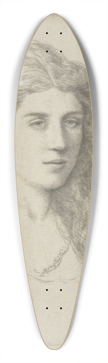 Ernest Haskell - Cameo 39.3 inch art pintail longboard deck