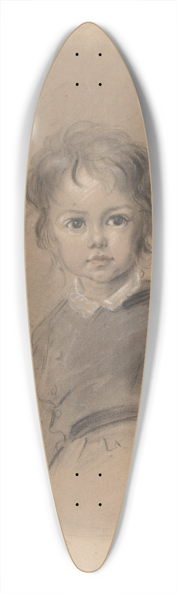 Ernest Hbert - Portrait of a Boy 39.3 inch art pintail longboard deck