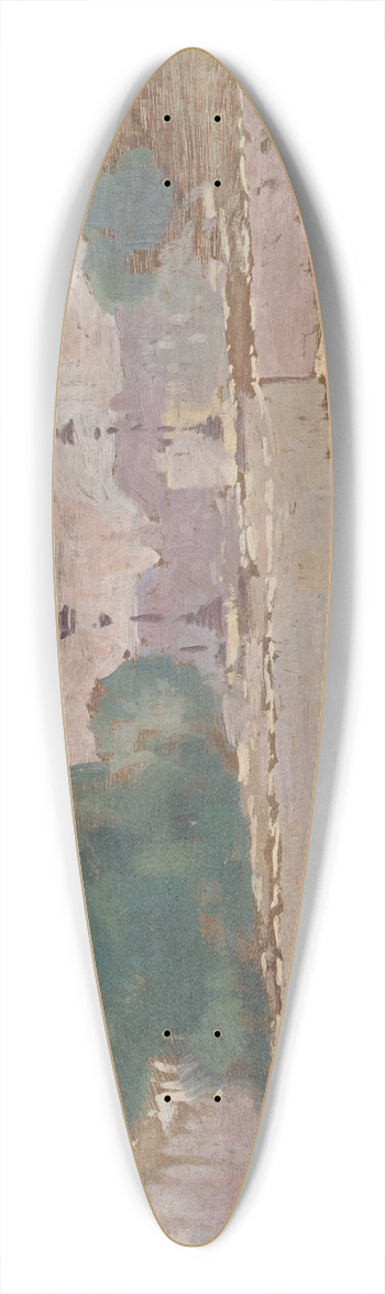 Ernest Jules Renoux - Paris, le pont Neuf 39.3 inch art pintail longboard deck