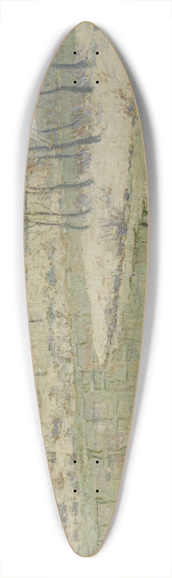 Ernest Lawson - Spring thaw 39.3 inch art pintail longboard deck
