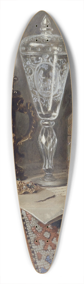 Ernst Czernotzky - Antiquittenstillleben 39.3 inch art pintail longboard deck