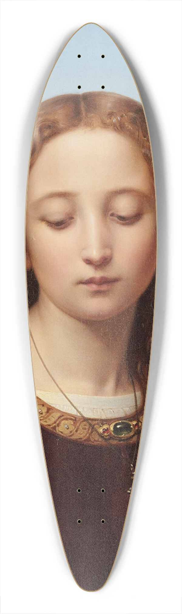 Ernst Deger - Portrait of a Young Woman 39.3 inch art pintail longboard deck