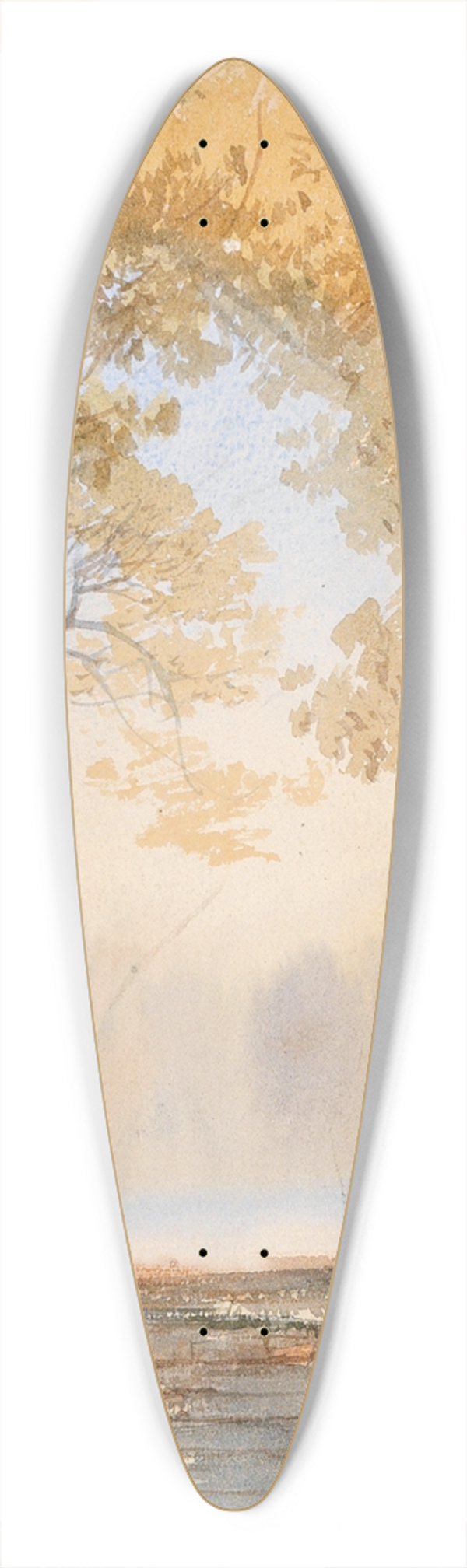 Ernst Erwin Oehme - Herbstlicher Park Mit Einer Treppe 39.3 inch art pintail longboard deck