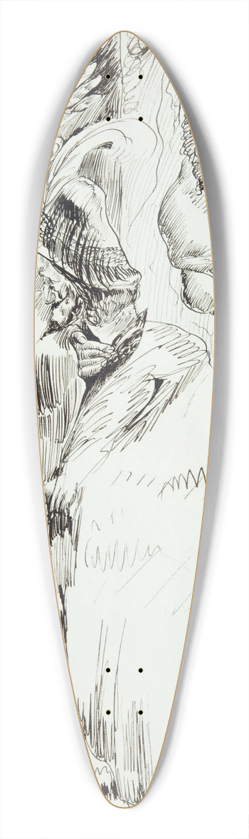 Ernst Josephson - Martyr 39.3 inch art pintail longboard deck