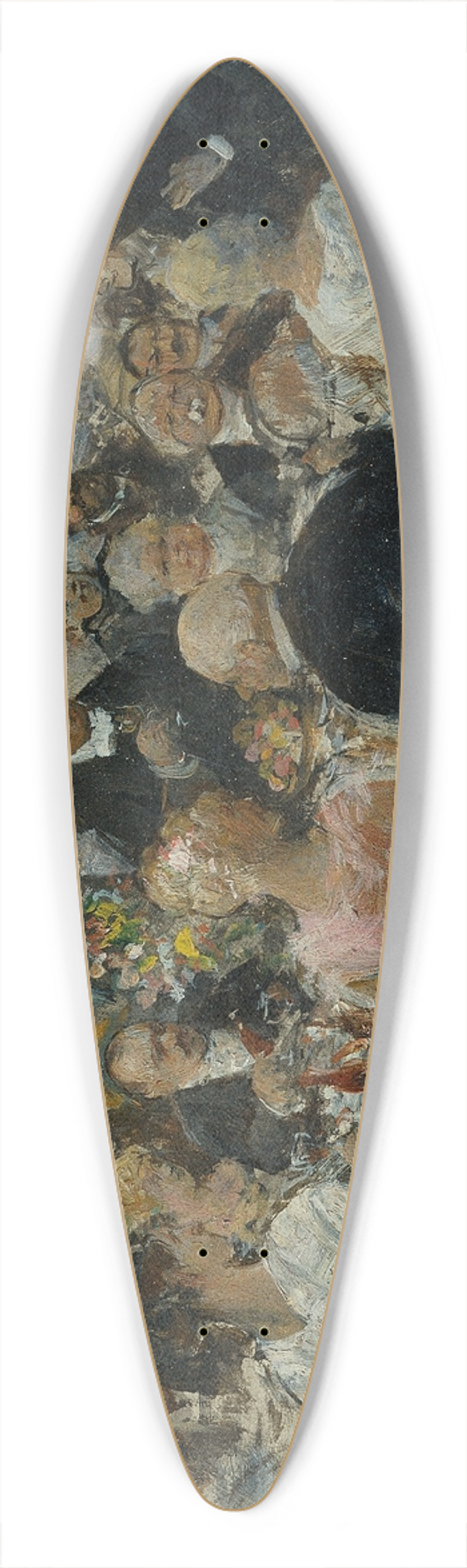 Ernst Juch - Die Tischrede 39.3 inch art pintail longboard deck