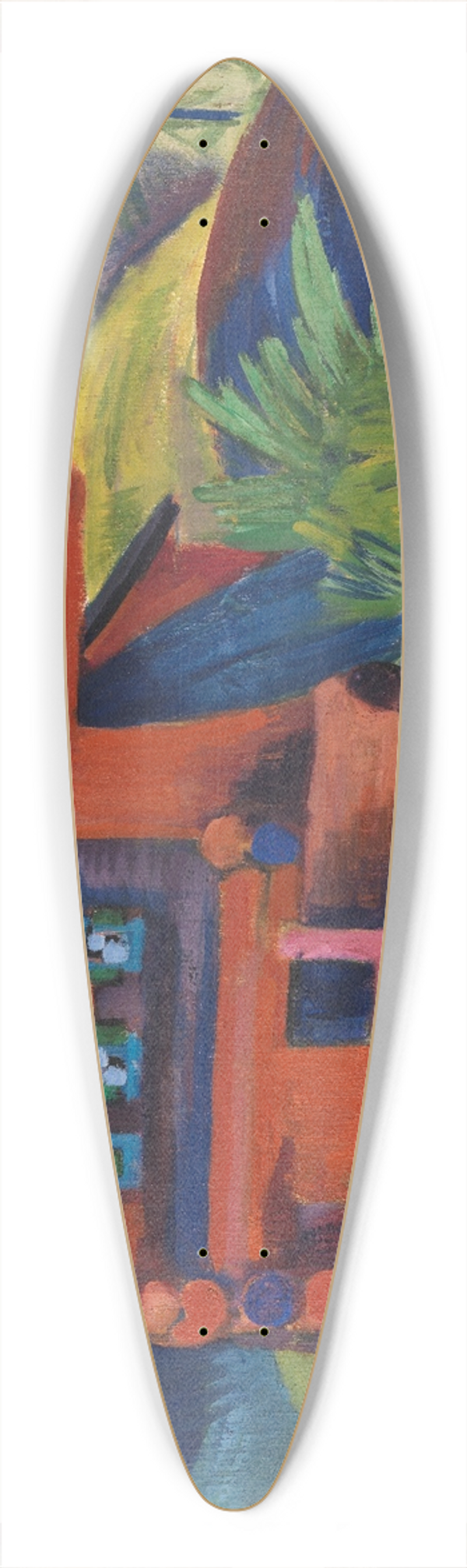 Ernst Ludwig Kirchner - Alphtte 39.3 inch art pintail longboard deck