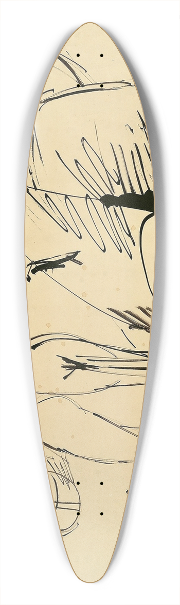 Ernst Ludwig Kirchner - Badende am Strand von Fehmarn 39.3 inch art pintail longboard deck