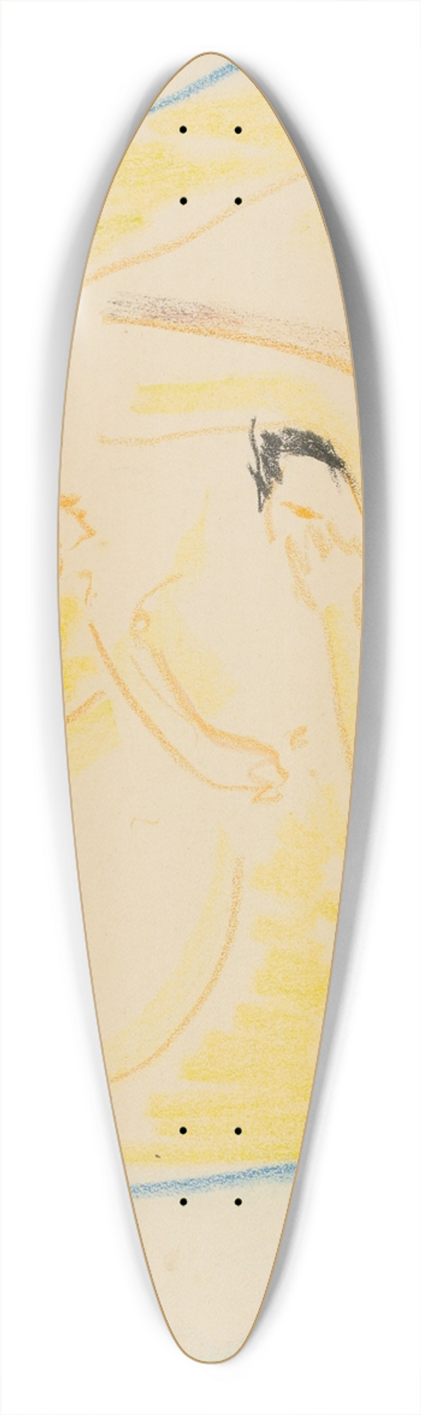 Ernst Ludwig Kirchner - Couple 39.3 inch art pintail longboard deck