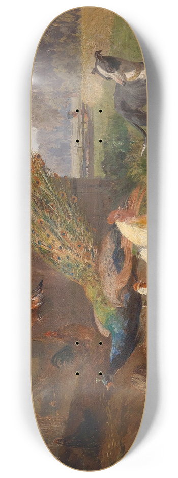 Carl Jutz - Hund im Geflgelhof 8.25 inch art skate deck