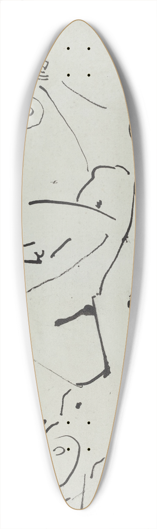 Ernst Ludwig Kirchner - Dodo and an Older Woman Reclining before a Mirror 39.3 inch art pintail longboard deck