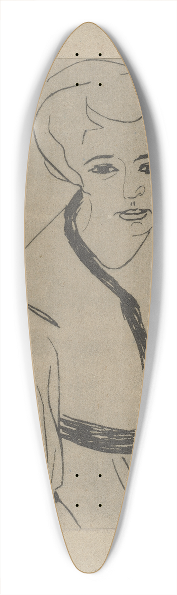 Ernst Ludwig Kirchner - Dodo 39.3 inch art pintail longboard deck