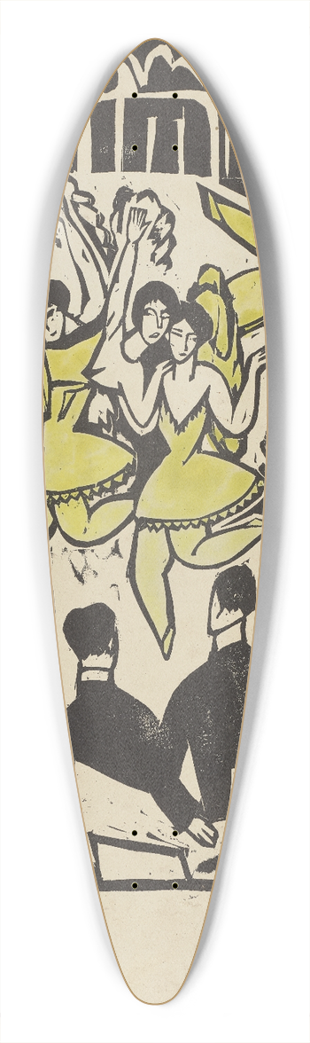 Ernst Ludwig Kirchner - Eispalast-Tnze 39.3 inch art pintail longboard deck