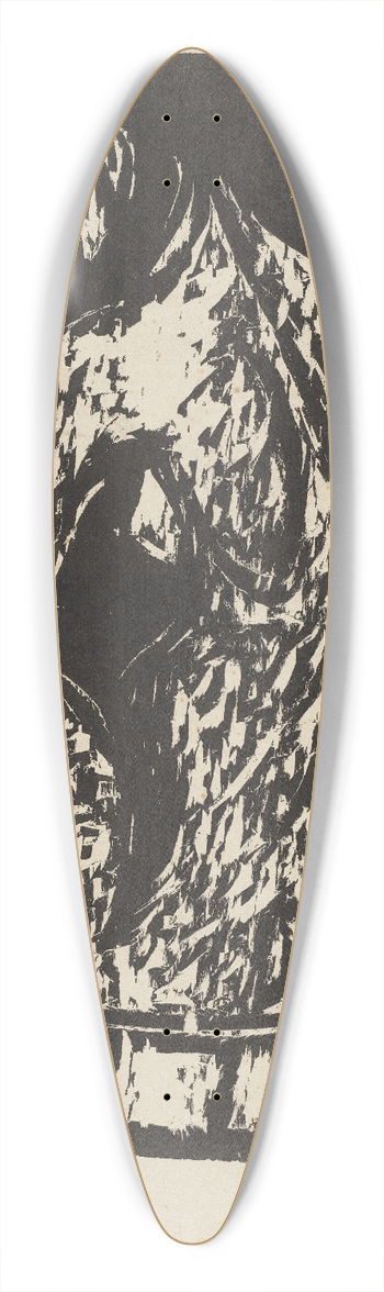 Ernst Ludwig Kirchner - Female Nude 39.3 inch art pintail longboard deck