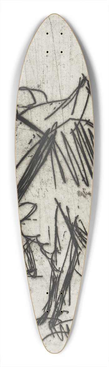 Ernst Ludwig Kirchner - Im Mondschein weidende Khe 39.3 inch art pintail longboard deck
