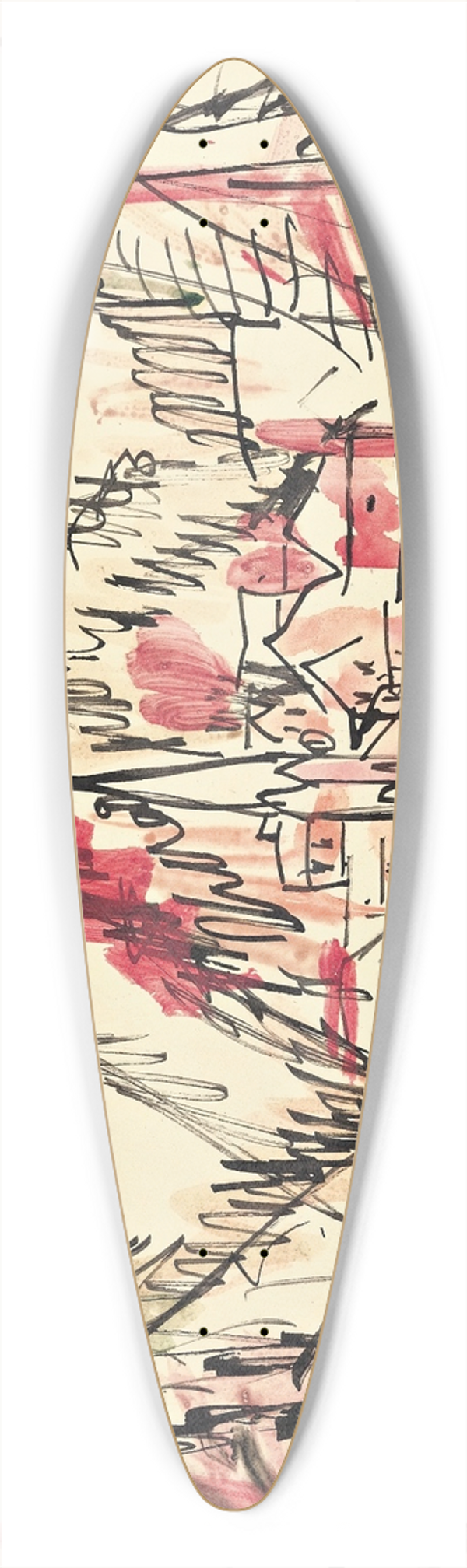 Ernst Ludwig Kirchner - Landschaft Davos(Landscape At Davos) 39.3 inch art pintail longboard deck